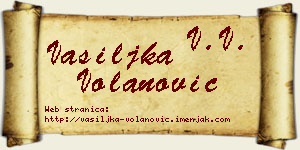 Vasiljka Volanović vizit kartica